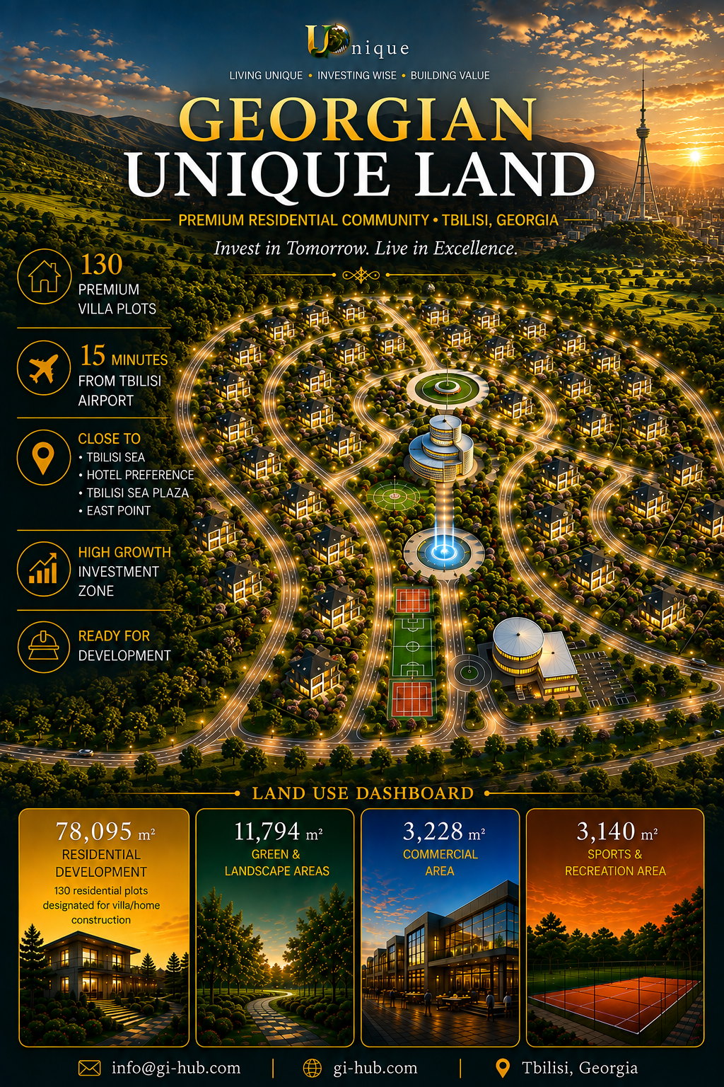 Georgian Unique Land residential development concept